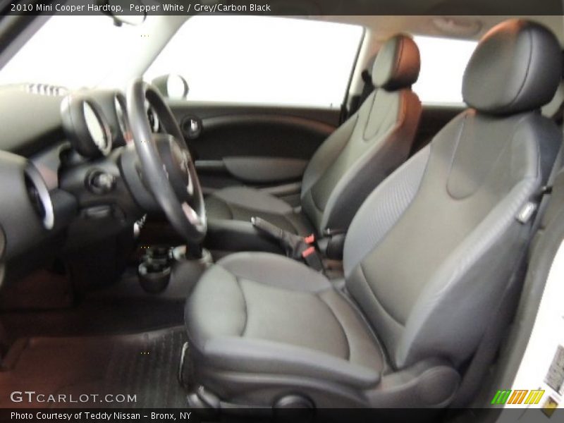 Pepper White / Grey/Carbon Black 2010 Mini Cooper Hardtop