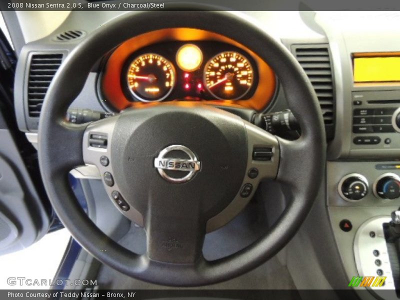 Blue Onyx / Charcoal/Steel 2008 Nissan Sentra 2.0 S