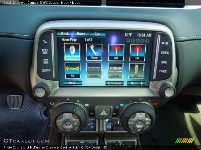 Controls of 2013 Camaro SS/RS Coupe