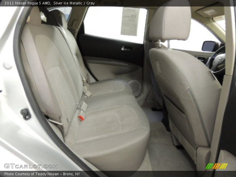 Silver Ice Metallic / Gray 2011 Nissan Rogue S AWD
