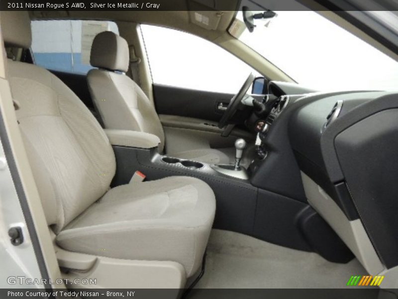 Silver Ice Metallic / Gray 2011 Nissan Rogue S AWD
