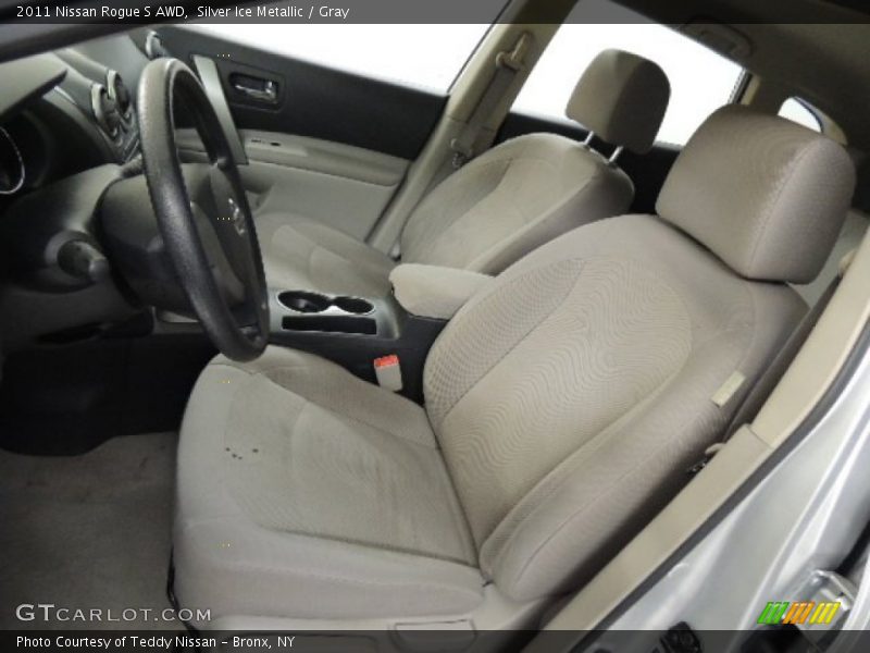 Silver Ice Metallic / Gray 2011 Nissan Rogue S AWD