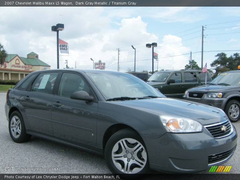 Dark Gray Metallic / Titanium Gray 2007 Chevrolet Malibu Maxx LS Wagon