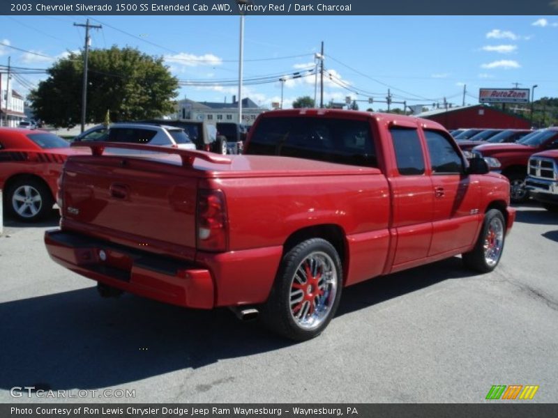 Victory Red / Dark Charcoal 2003 Chevrolet Silverado 1500 SS Extended Cab AWD
