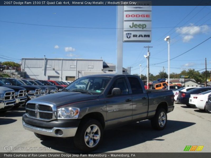 Mineral Gray Metallic / Medium Slate Gray 2007 Dodge Ram 1500 ST Quad Cab 4x4