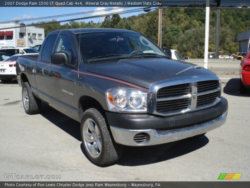 Mineral Gray Metallic / Medium Slate Gray 2007 Dodge Ram 1500 ST Quad Cab 4x4