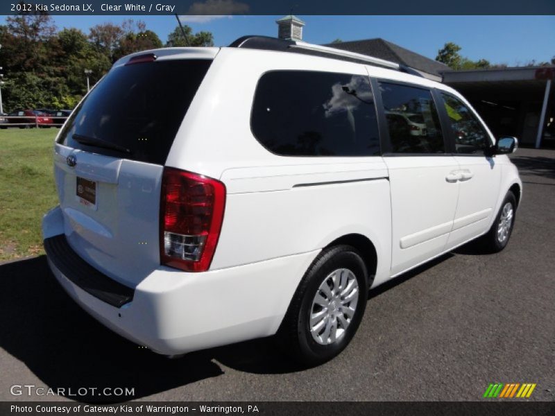 Clear White / Gray 2012 Kia Sedona LX