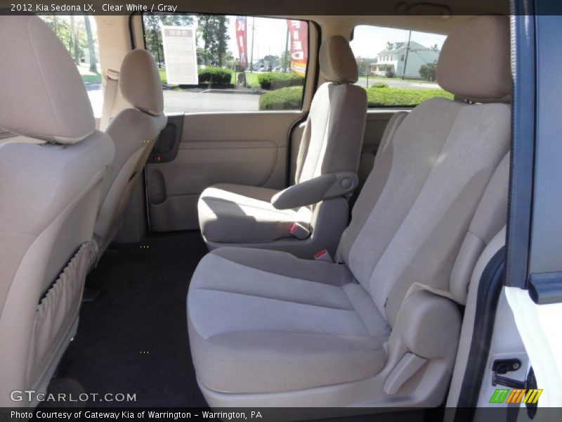 Clear White / Gray 2012 Kia Sedona LX