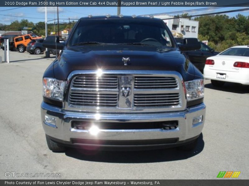 Rugged Brown Pearl / Light Pebble Beige/Bark Brown 2010 Dodge Ram 3500 Big Horn Edition Crew Cab 4x4 Dually
