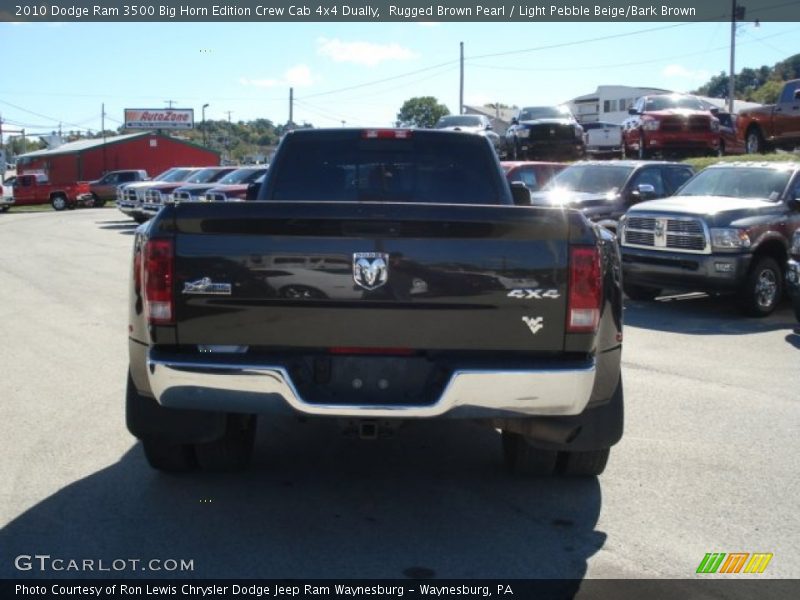 Rugged Brown Pearl / Light Pebble Beige/Bark Brown 2010 Dodge Ram 3500 Big Horn Edition Crew Cab 4x4 Dually