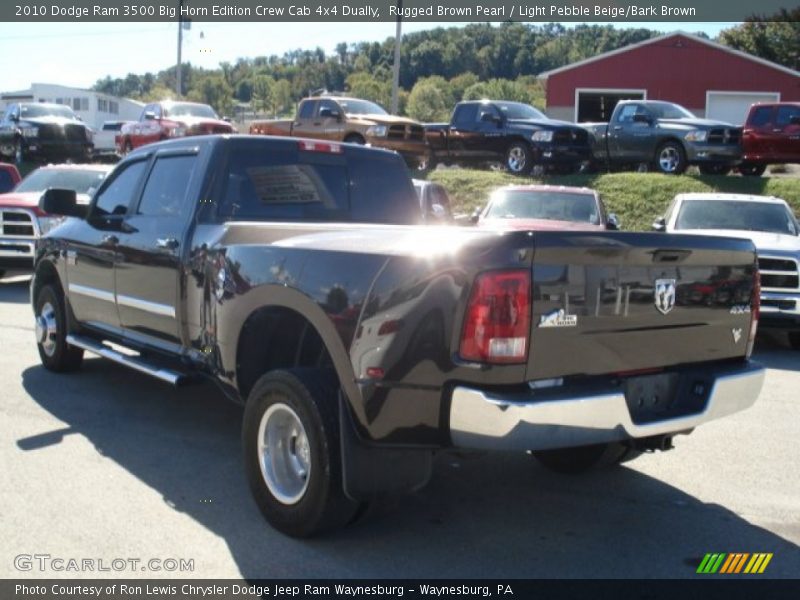 Rugged Brown Pearl / Light Pebble Beige/Bark Brown 2010 Dodge Ram 3500 Big Horn Edition Crew Cab 4x4 Dually