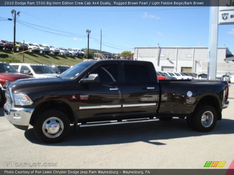 Rugged Brown Pearl / Light Pebble Beige/Bark Brown 2010 Dodge Ram 3500 Big Horn Edition Crew Cab 4x4 Dually