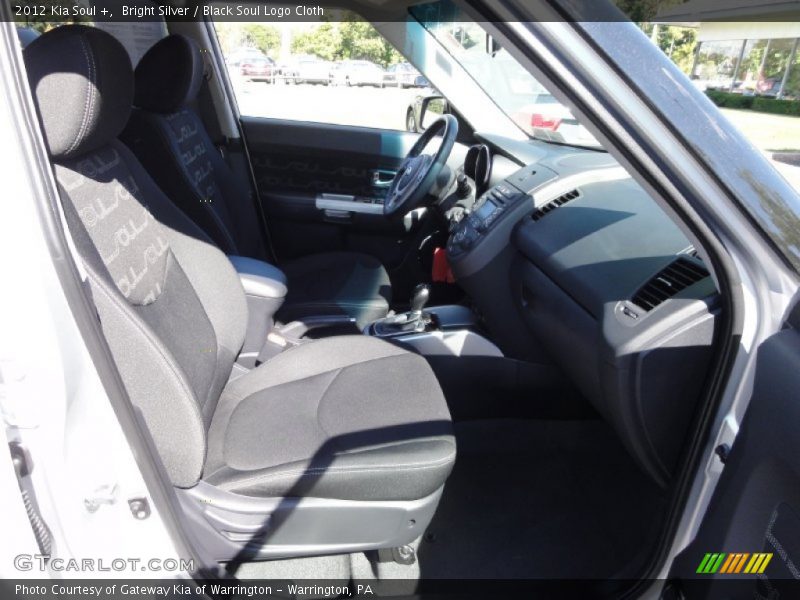 Bright Silver / Black Soul Logo Cloth 2012 Kia Soul +