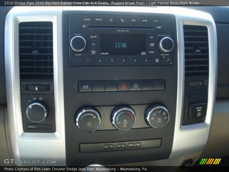 Rugged Brown Pearl / Light Pebble Beige/Bark Brown 2010 Dodge Ram 3500 Big Horn Edition Crew Cab 4x4 Dually