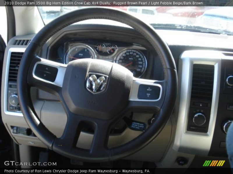 Rugged Brown Pearl / Light Pebble Beige/Bark Brown 2010 Dodge Ram 3500 Big Horn Edition Crew Cab 4x4 Dually
