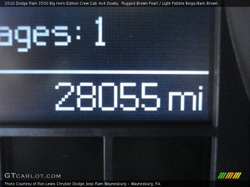 Rugged Brown Pearl / Light Pebble Beige/Bark Brown 2010 Dodge Ram 3500 Big Horn Edition Crew Cab 4x4 Dually