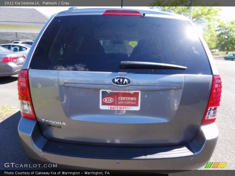 Platinum / Gray 2012 Kia Sedona LX