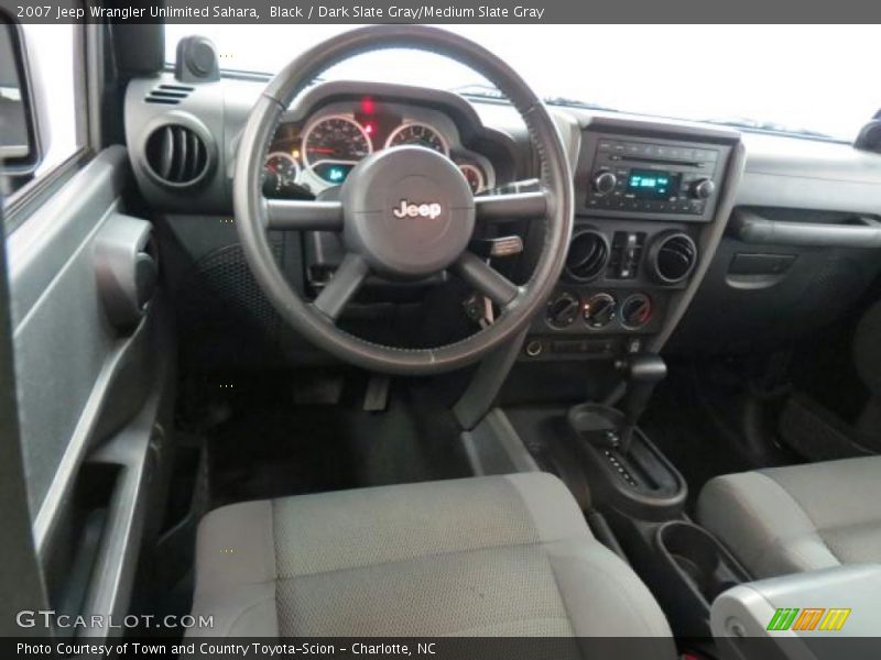 Black / Dark Slate Gray/Medium Slate Gray 2007 Jeep Wrangler Unlimited Sahara