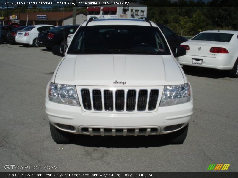 Stone White / Dark Slate Gray 2002 Jeep Grand Cherokee Limited 4x4