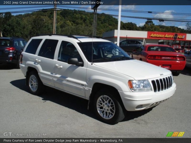 Stone White / Dark Slate Gray 2002 Jeep Grand Cherokee Limited 4x4