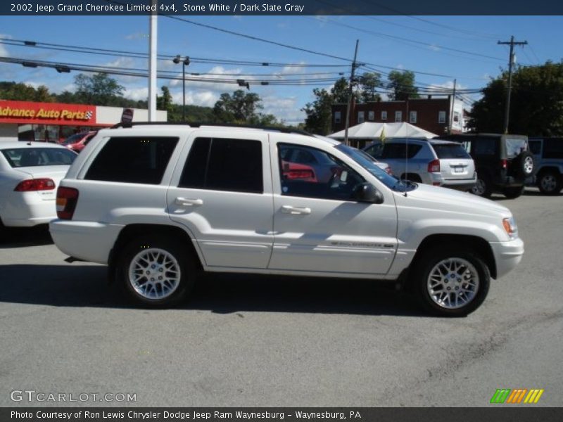 Stone White / Dark Slate Gray 2002 Jeep Grand Cherokee Limited 4x4