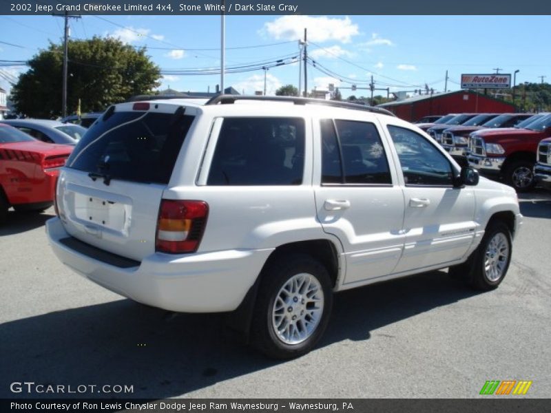 Stone White / Dark Slate Gray 2002 Jeep Grand Cherokee Limited 4x4