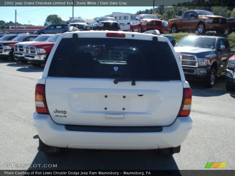 Stone White / Dark Slate Gray 2002 Jeep Grand Cherokee Limited 4x4