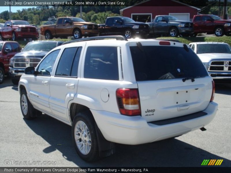 Stone White / Dark Slate Gray 2002 Jeep Grand Cherokee Limited 4x4