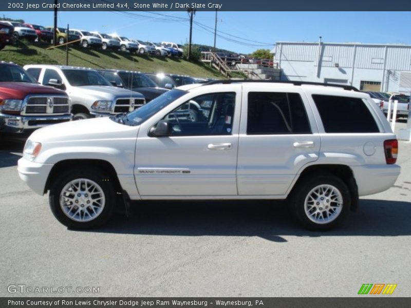 Stone White / Dark Slate Gray 2002 Jeep Grand Cherokee Limited 4x4