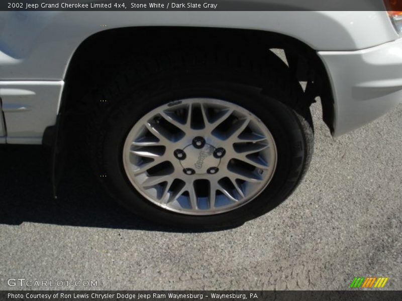 Stone White / Dark Slate Gray 2002 Jeep Grand Cherokee Limited 4x4