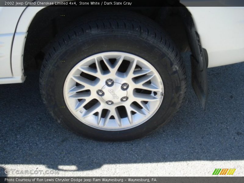 Stone White / Dark Slate Gray 2002 Jeep Grand Cherokee Limited 4x4