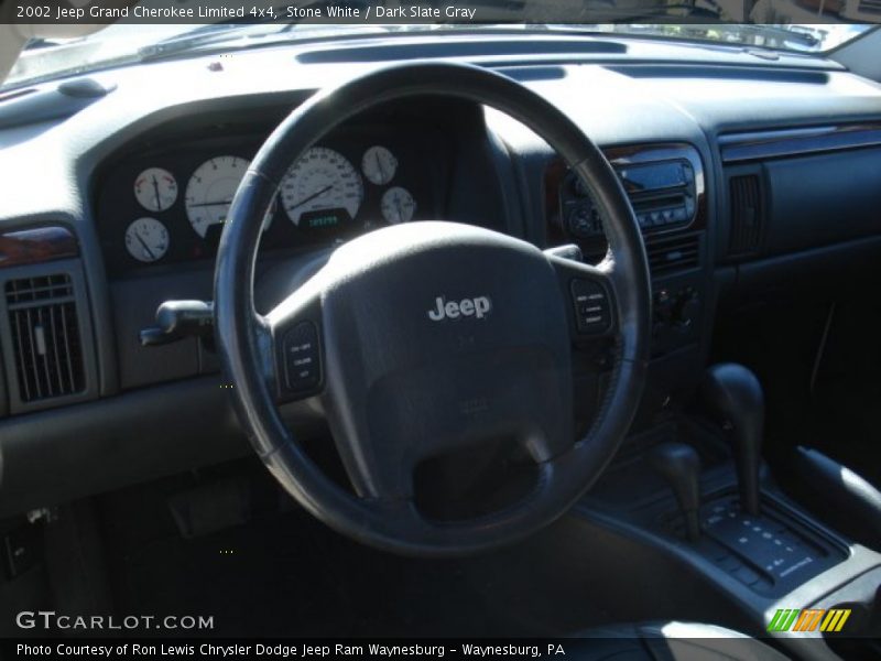 Stone White / Dark Slate Gray 2002 Jeep Grand Cherokee Limited 4x4