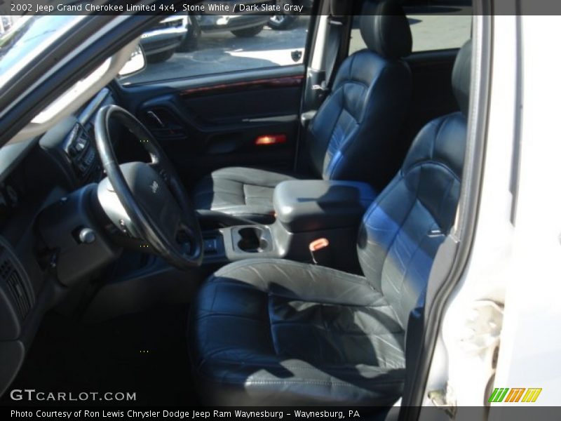 Stone White / Dark Slate Gray 2002 Jeep Grand Cherokee Limited 4x4