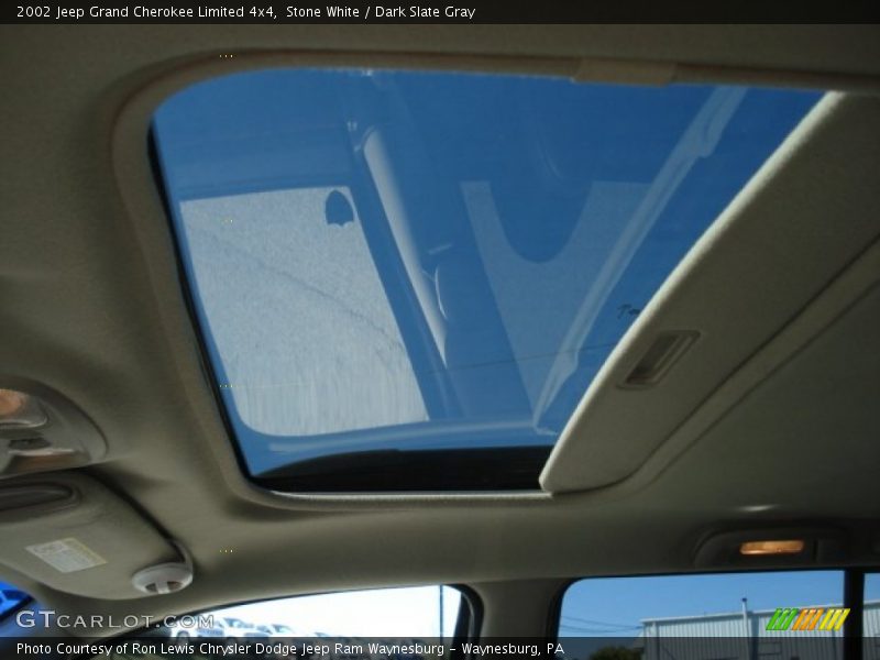 Stone White / Dark Slate Gray 2002 Jeep Grand Cherokee Limited 4x4