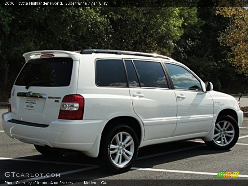Super White / Ash Gray 2006 Toyota Highlander Hybrid