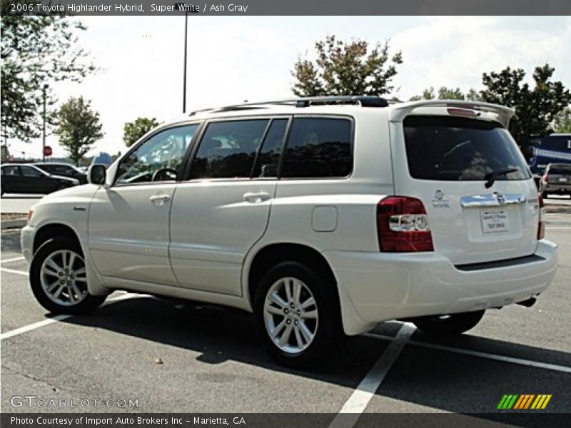 Super White / Ash Gray 2006 Toyota Highlander Hybrid