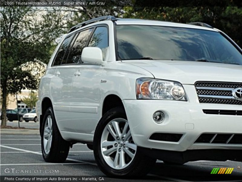 Super White / Ash Gray 2006 Toyota Highlander Hybrid