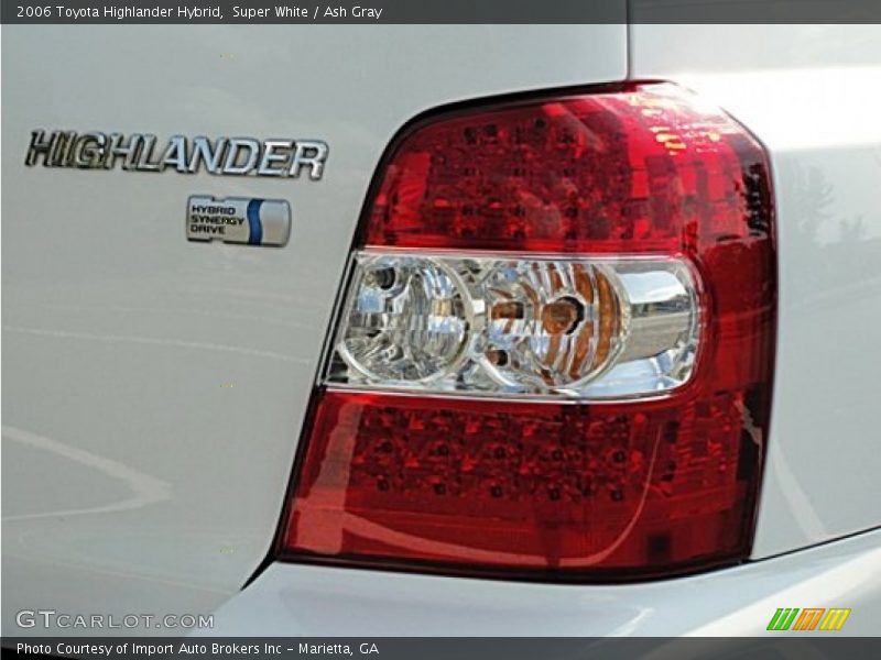 Super White / Ash Gray 2006 Toyota Highlander Hybrid
