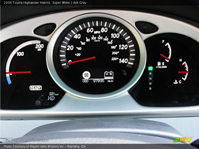Super White / Ash Gray 2006 Toyota Highlander Hybrid