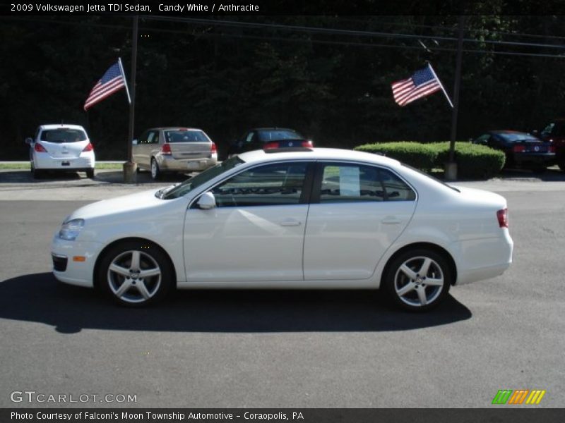 Candy White / Anthracite 2009 Volkswagen Jetta TDI Sedan