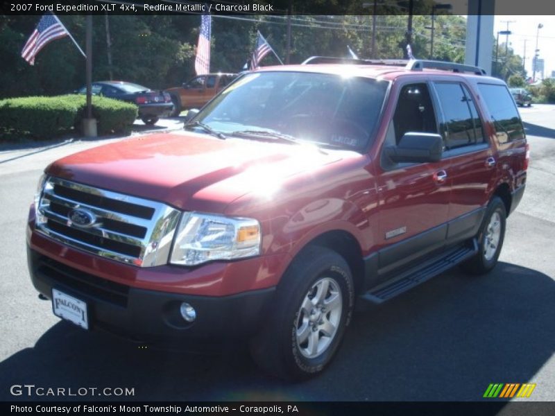 Redfire Metallic / Charcoal Black 2007 Ford Expedition XLT 4x4