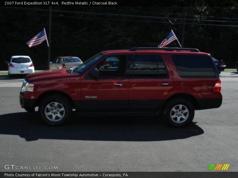 Redfire Metallic / Charcoal Black 2007 Ford Expedition XLT 4x4