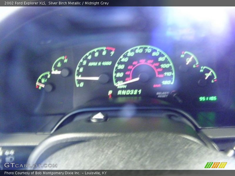Silver Birch Metallic / Midnight Grey 2002 Ford Explorer XLS