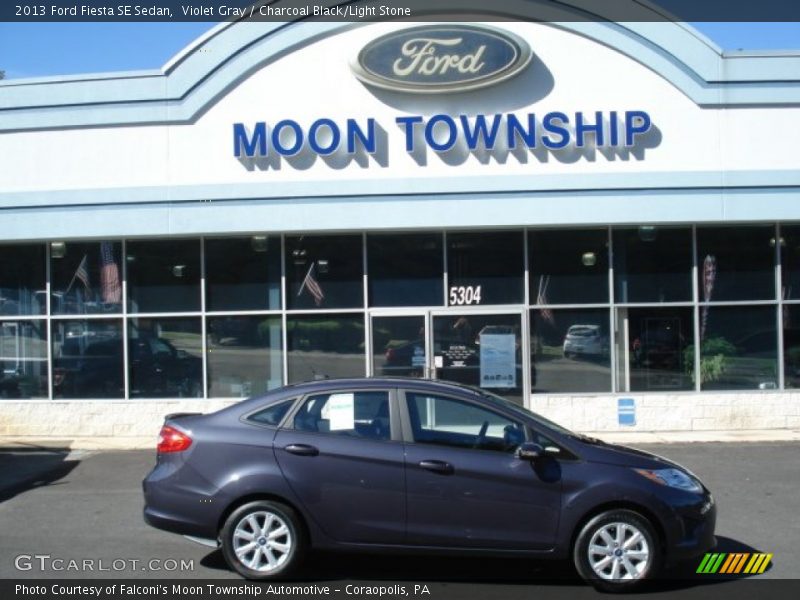 Violet Gray / Charcoal Black/Light Stone 2013 Ford Fiesta SE Sedan