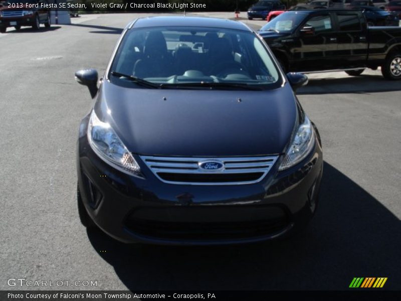 Violet Gray / Charcoal Black/Light Stone 2013 Ford Fiesta SE Sedan
