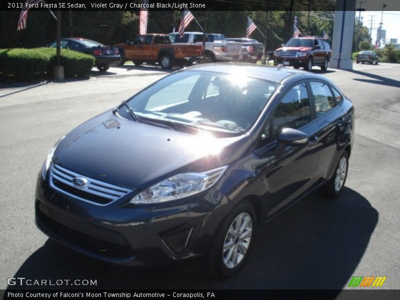 Violet Gray / Charcoal Black/Light Stone 2013 Ford Fiesta SE Sedan