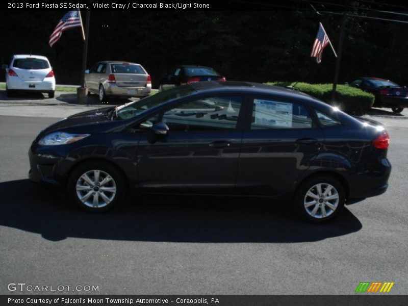 Violet Gray / Charcoal Black/Light Stone 2013 Ford Fiesta SE Sedan