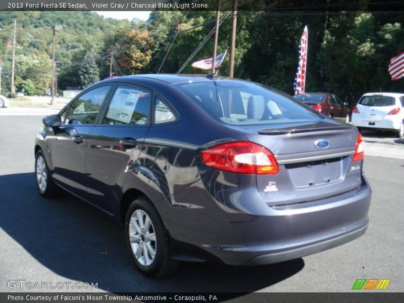 Violet Gray / Charcoal Black/Light Stone 2013 Ford Fiesta SE Sedan
