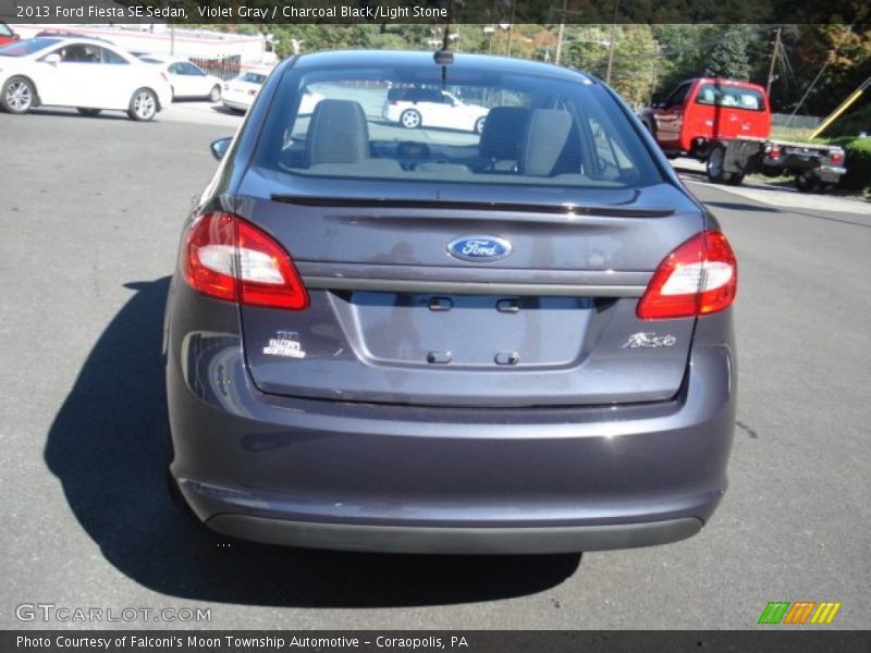 Violet Gray / Charcoal Black/Light Stone 2013 Ford Fiesta SE Sedan