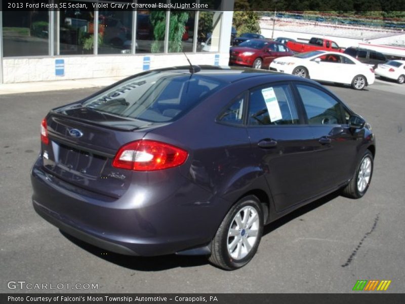 Violet Gray / Charcoal Black/Light Stone 2013 Ford Fiesta SE Sedan